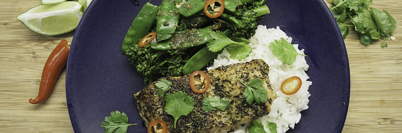 Jamie Oliver 15 minuutin ateriat vihreä tee lohi resepti