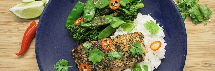 Jamie Oliver 15 minuutin ateriat vihreä tee lohi resepti