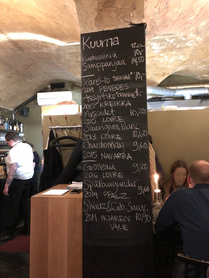 Ravintola-arvostelu kokemuksia Kuurna Helsinki Kruununhaka Meritullinkatu