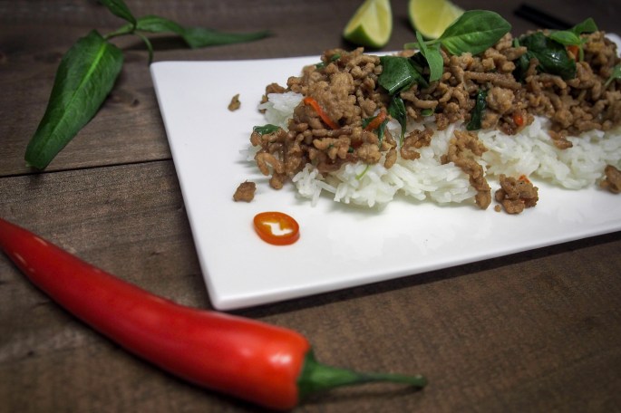 possun jauheliha thai basilika chili vietnamin korianteri riisi kalakastike kiinalainen soija kastike